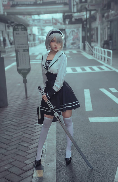 Anime Cosplay Dress Halloween Costume Set Anime Sailor Style Costume