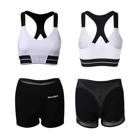 Anime Style 2-Piece Short Gymnastics Uniform Sports Tank Top with Sexy Cutout Shorts