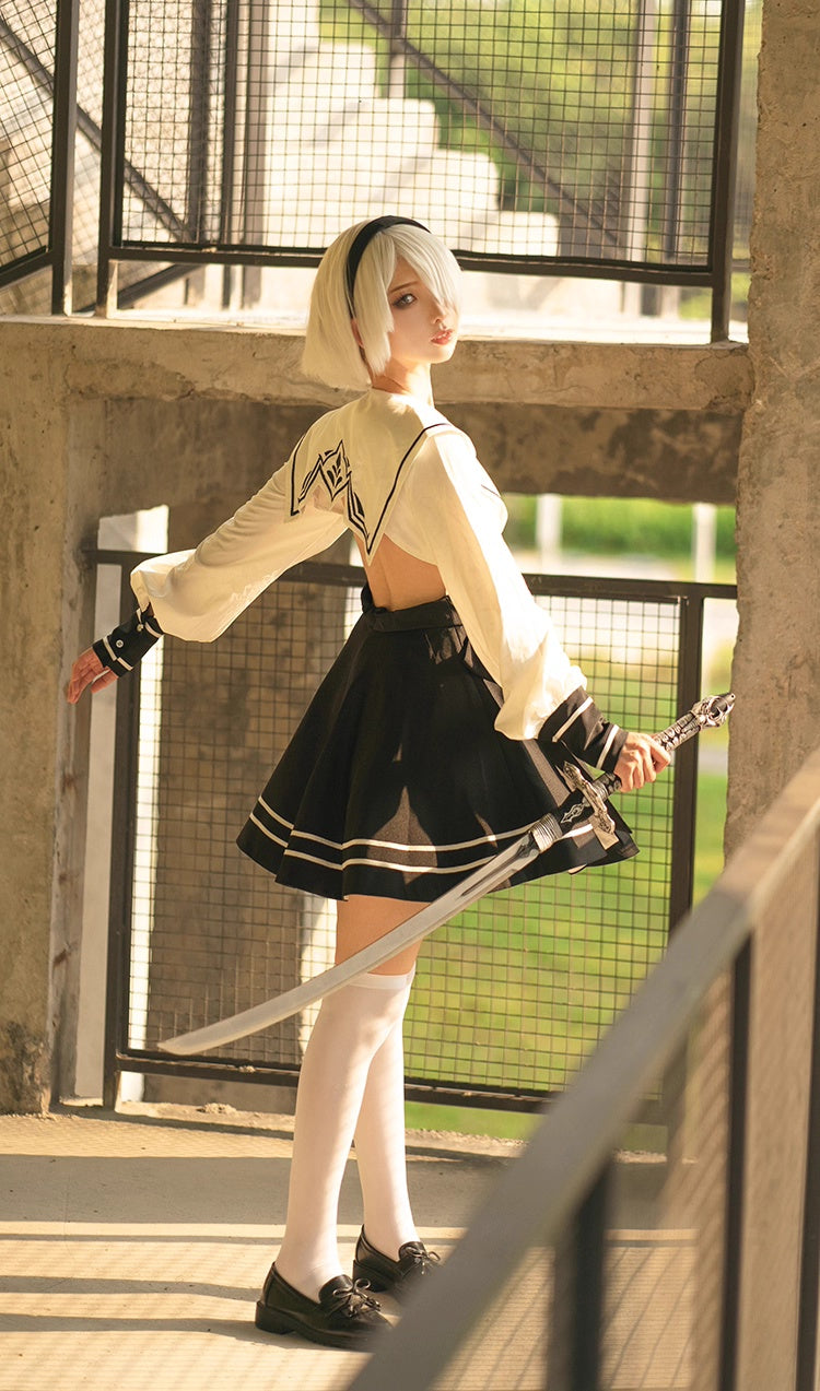 Anime Cosplay Dress Halloween Costume Set Anime Sailor Style Costume