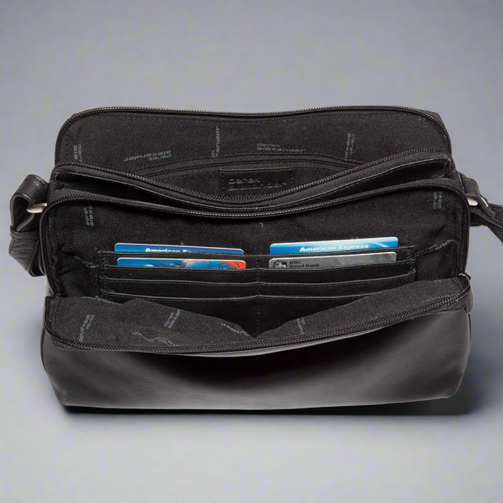 Derek Alexander Leather Crossbody Bag