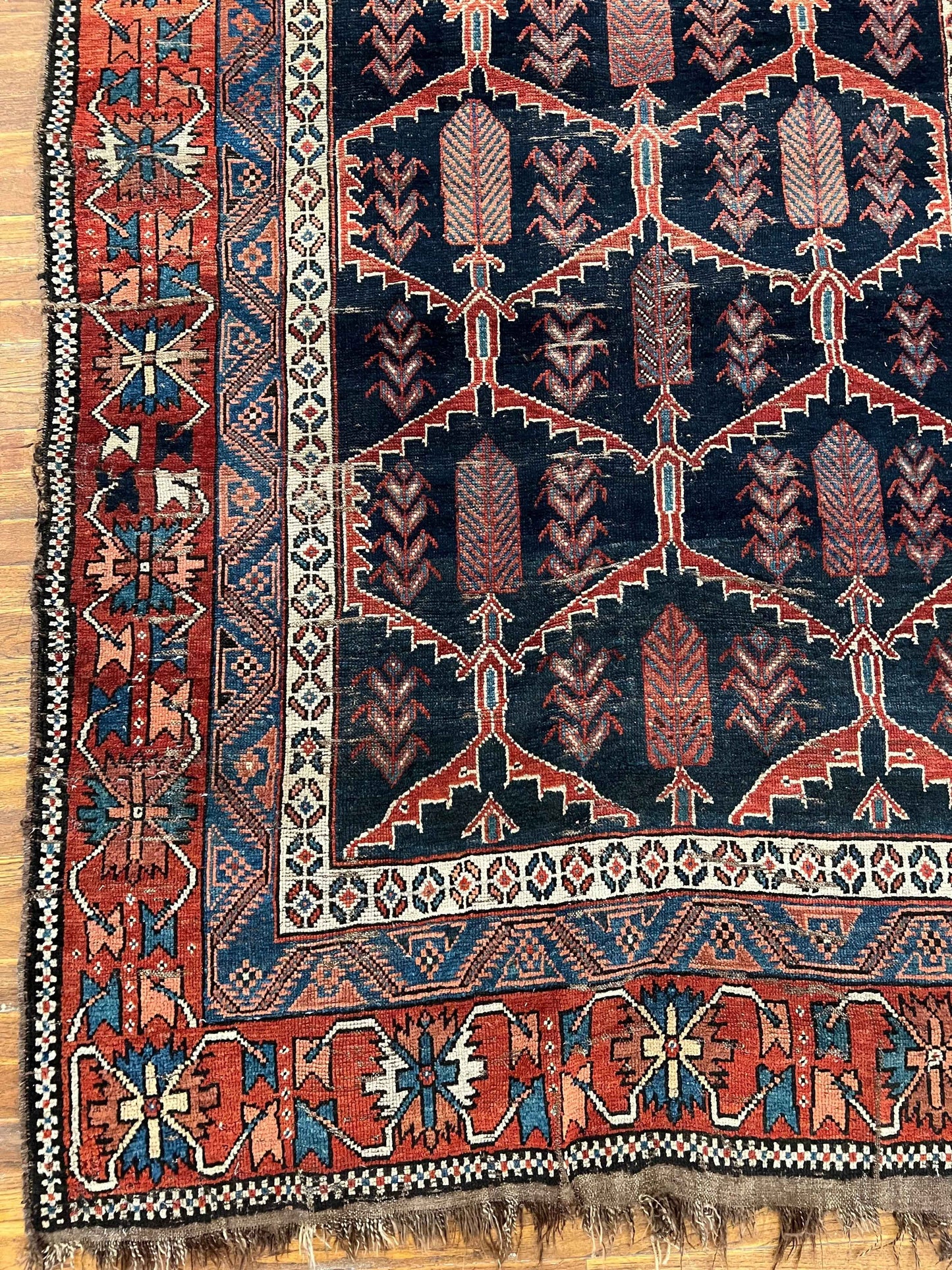 Antique Persian Afshar Rug | 7’ 4" x 5’
