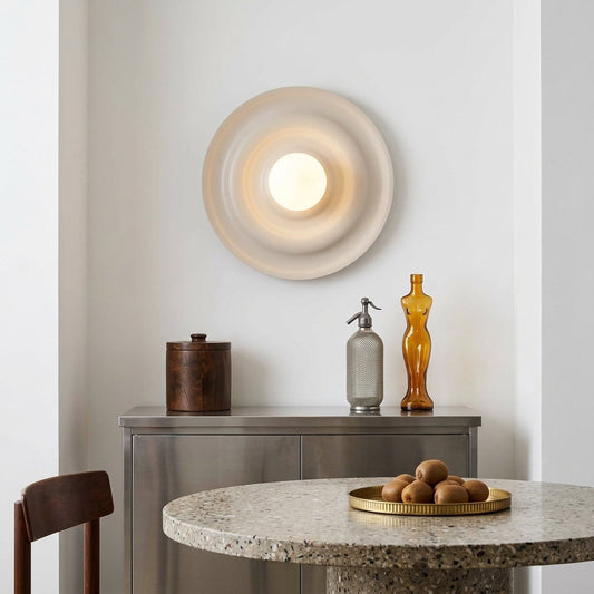 ONDA Opal Glass Wave Wall Sconce for Bedroom, Hallway & Living Room