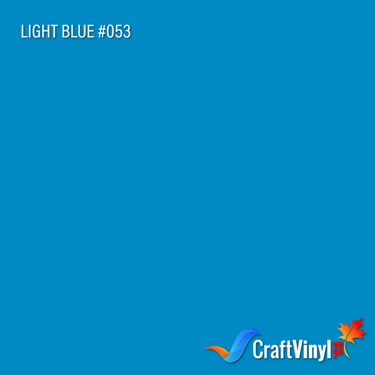 Oracal 651 Glossy Light Blue Vinyl #053 sheets and rolls
