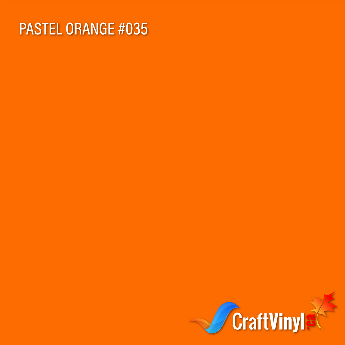 Oracal 651 Glossy Pastel Orange #035 sheets and rolls