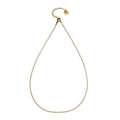 JOSEPHA Mini Textured Dainty Gold Chain