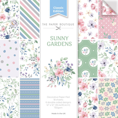 The Paper Boutique Sunny Gardens 12 in x 12 in Decorative Paper Pad