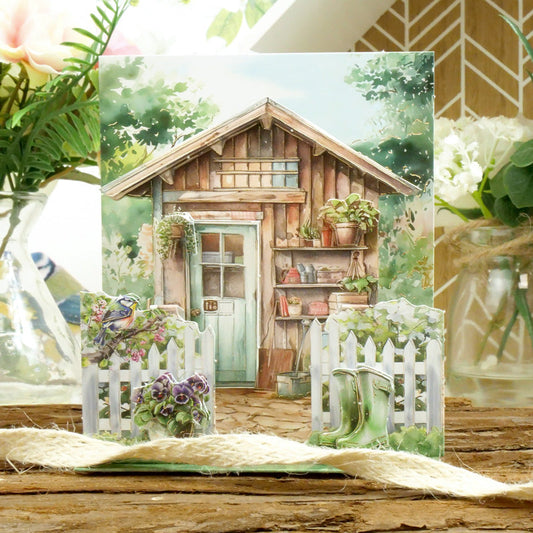 Pop-Up Stepper Cards - The Garden Shed