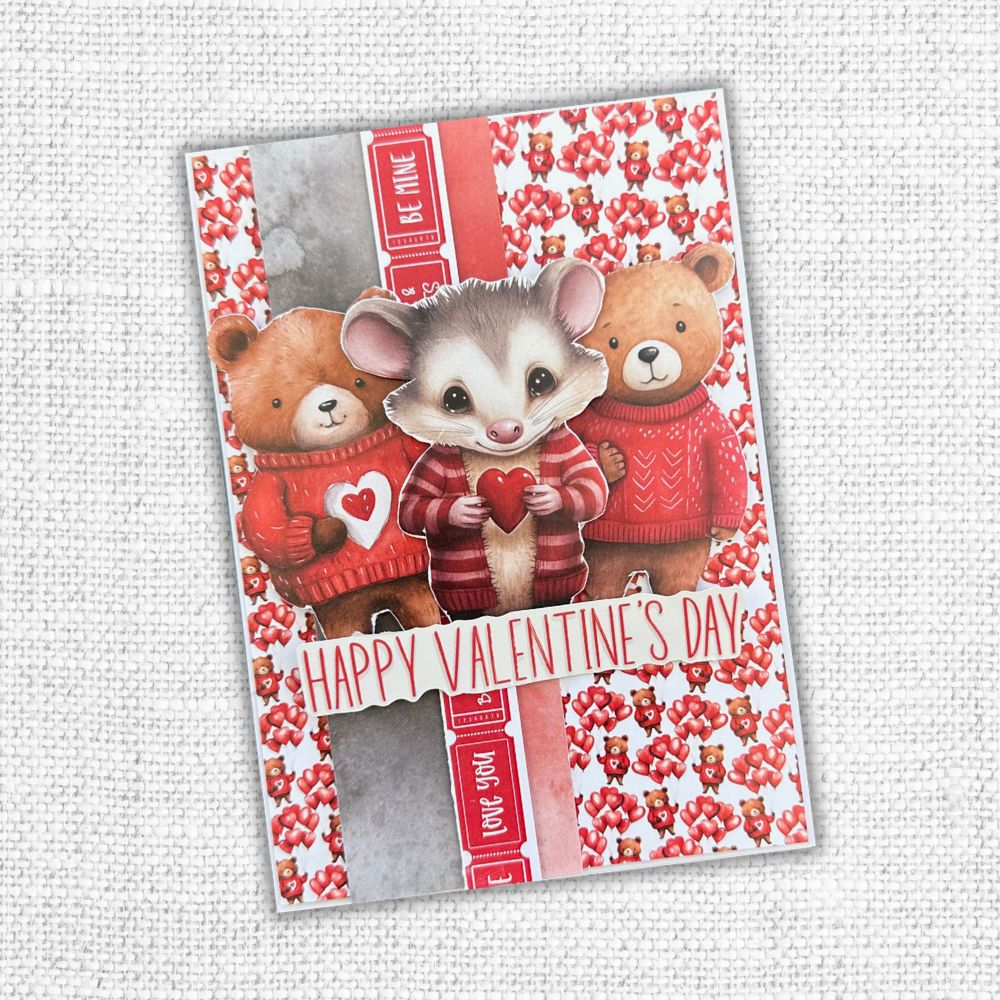 Animal Love Embossed Die Cuts 31629
