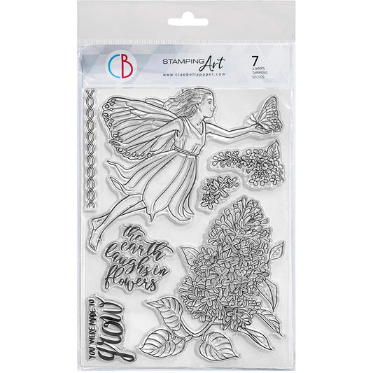 Ciao Bella Clear Stamp Set 6"x8" Light Fairy