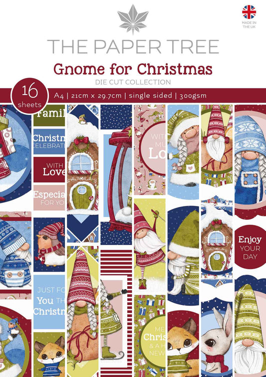 The Paper Tree Gnome for Christmas A4 Die Cut sheets