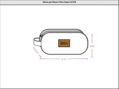 Double Pencil Case Purple Gradient