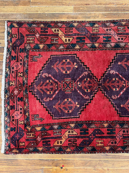 Persian vintage runner | 9’9” x 3’5”