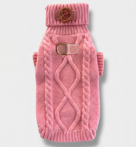 Pink Sweater with D-ring