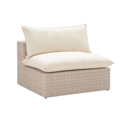 Sunbay 3 Seater Outdoor Natural Wicker Modular Sofa - Beige