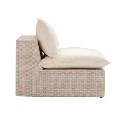 Sunbay 3 Seater Outdoor Natural Wicker Modular Sofa - Beige