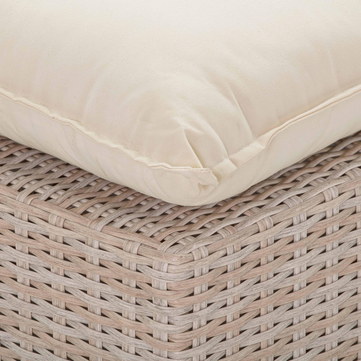 Sunbay 2 Seater Outdoor Natural Wicker Modular Sofa - Beige