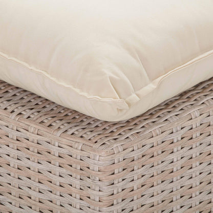 Sunbay 2 Seater Outdoor Natural Wicker Modular Sofa - Beige