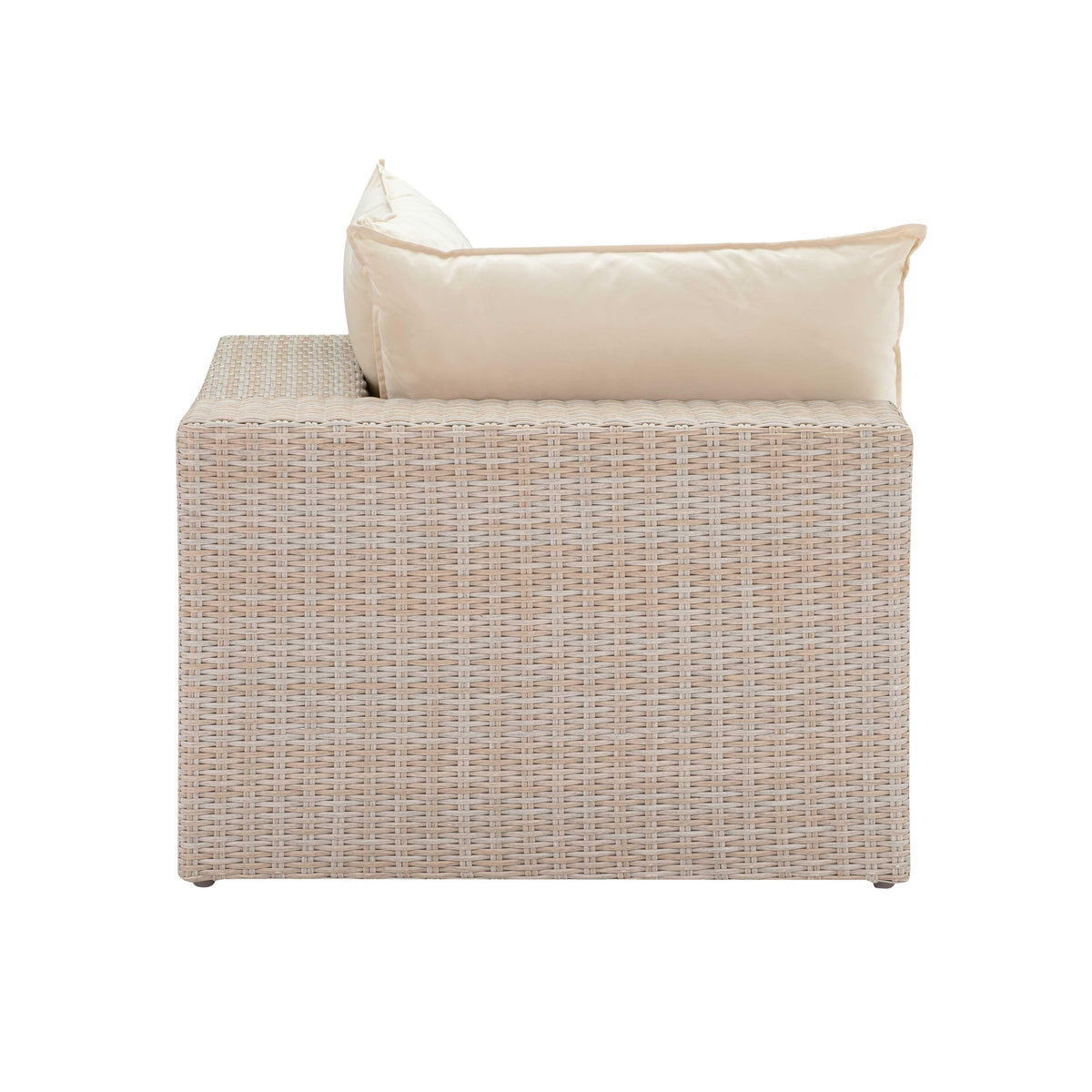 Sunbay 3 Seater Outdoor Natural Wicker Modular Sofa - Beige