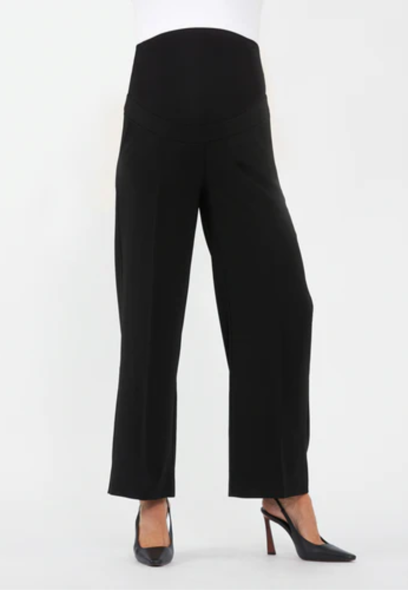 Alexa Wide Leg Maternity Pant Black