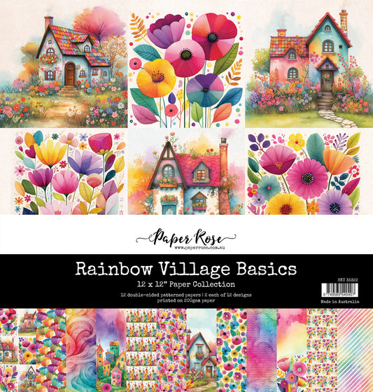 Rainbow Village Basics 12x12 Paper Collection 35322