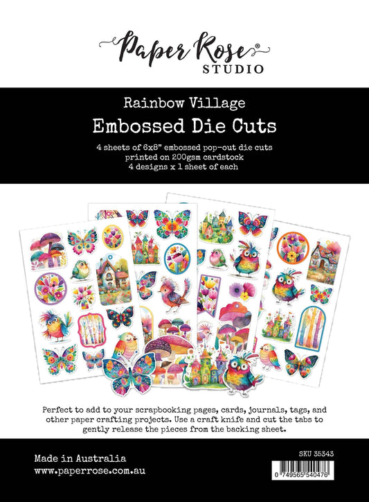 Rainbow Village Embossed Die Cuts 35343
