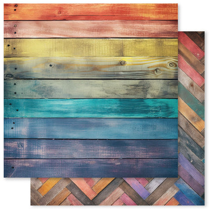 Rainbow Wood 6x6 Paper Collection 31040