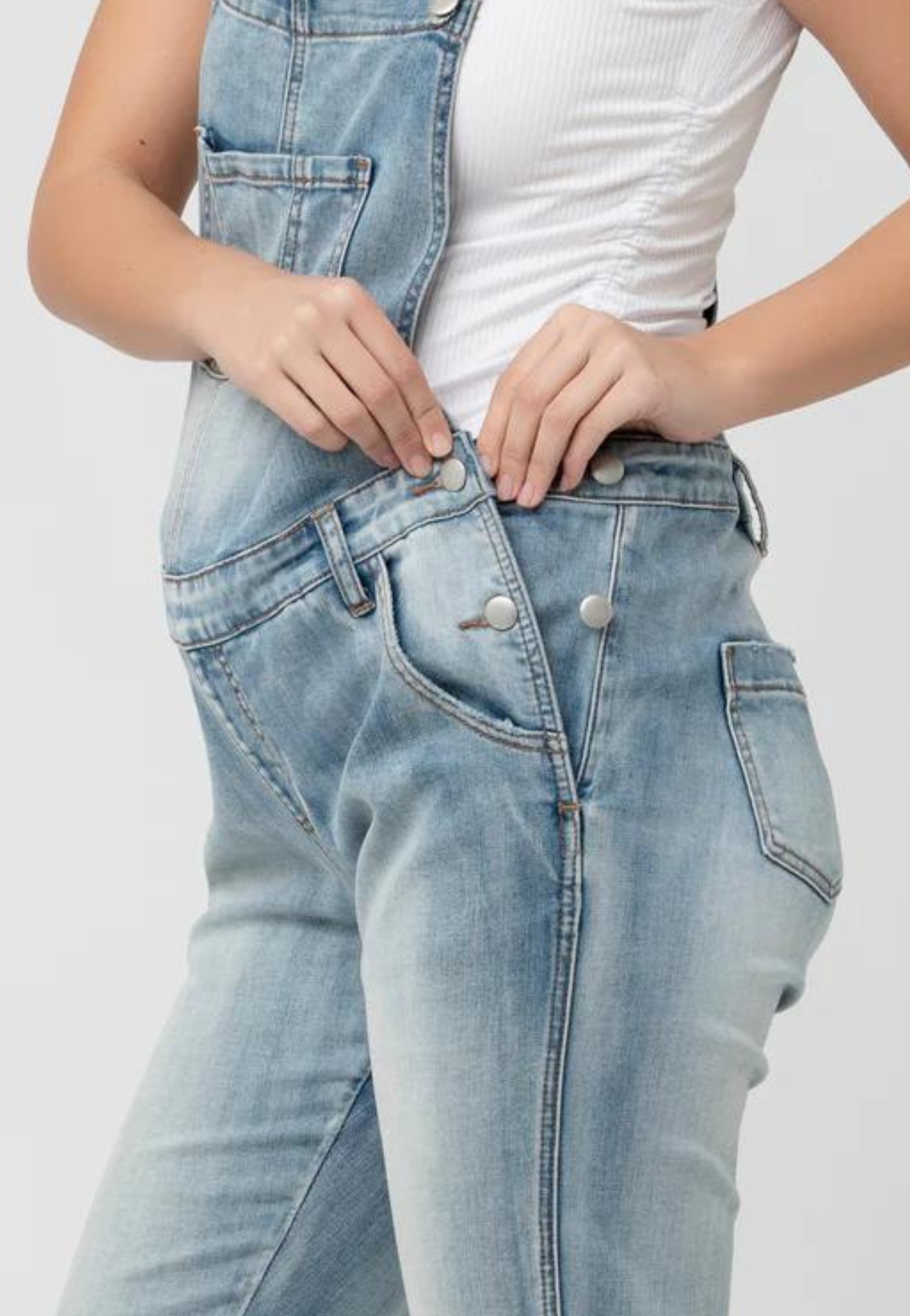 Ripe Denim Maternity Overalls