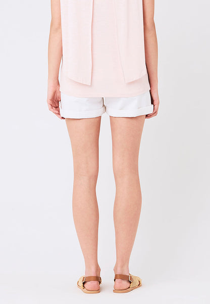Baxter Distressed Denim Maternity Short