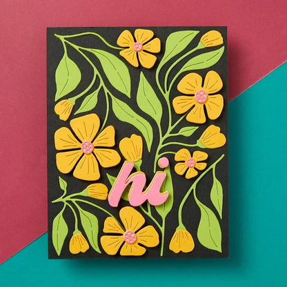 Fresh Picked Buttercups Etched Dies from the Fresh Picked Collection