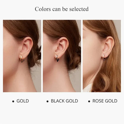 925 Sterling Silver Starlike Earrings - Minimalist Star Shape Ear Buckle for Women - Fashion jewelry SCE1136