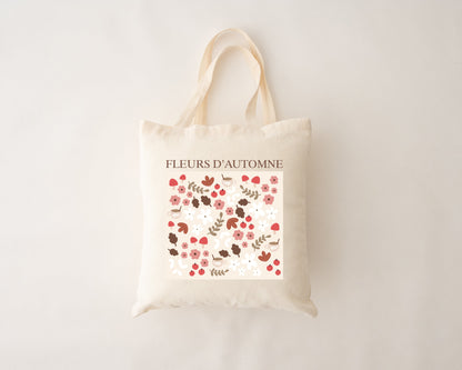 Sac réutilisable - fleurs d'automne