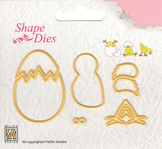 Nellie's Choice - Shape Die - Chick & Egg
