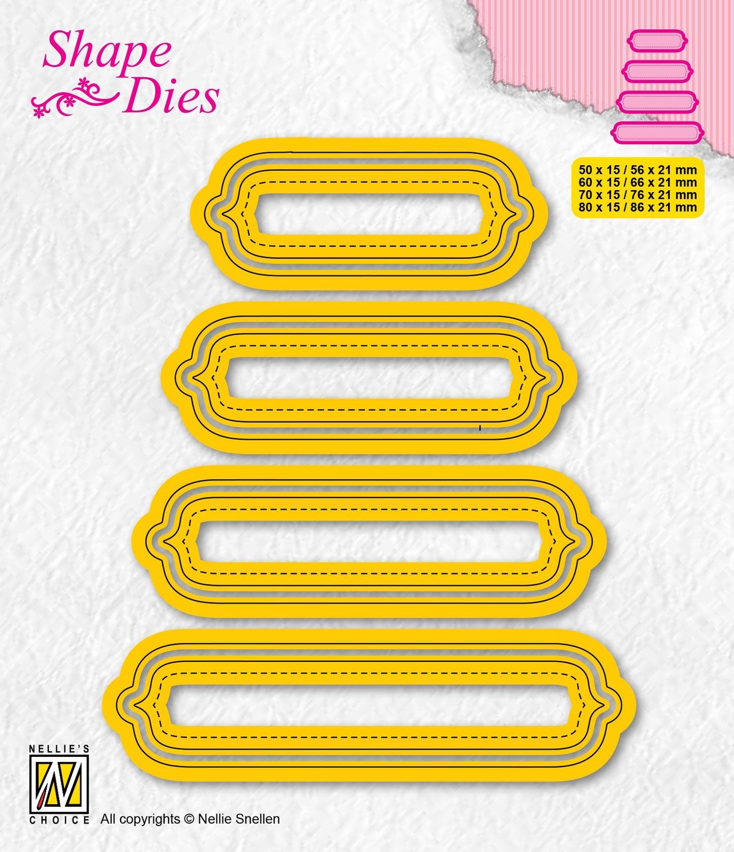 Shape Dies Set Of 4 Tags-6