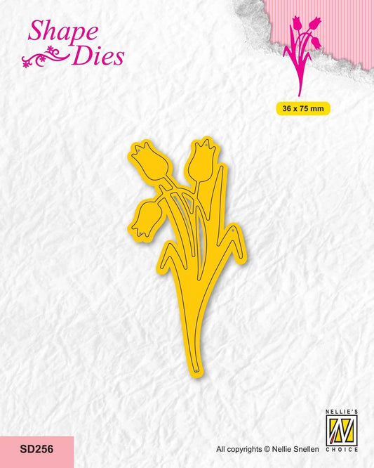 Nellie's Choice Shape Die - Garden - Tulips