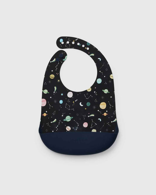 Silicone Bib Printed - Planets