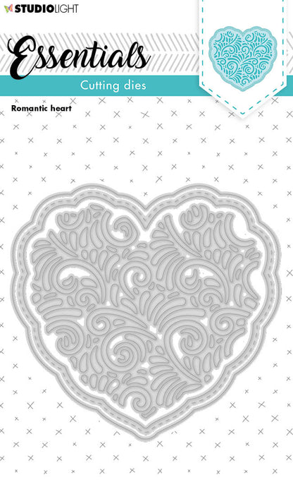 SL Cutting Die Romantic Heart Essentials 102x97x1mm 3 PC nr.220