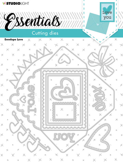 SL Cutting Die Envelope Love Essentials 140x140x1mm 14 PC nr.239