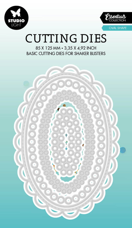 SL Cutting Die Oval Shape Essentials 85x125x1mm 5 PC nr.578