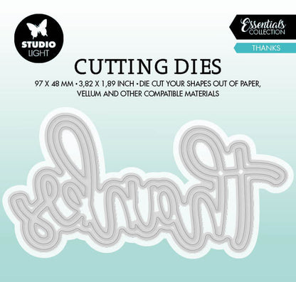 SL Cutting Die Thanks Essentials 105x100x1mm 2  PC  nr.711