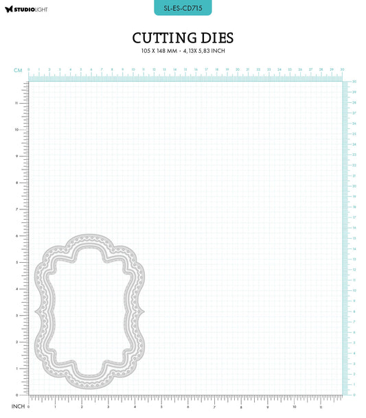 SL Cutting Dies Dots Frame Shape Essentials 105x148x1mm 4 PC nr.715