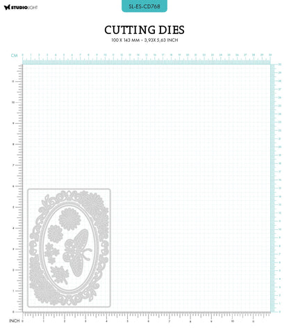 SL Cutting Die Daisy Frame Shape Essentials 100x143x1mm 9 PC nr.768