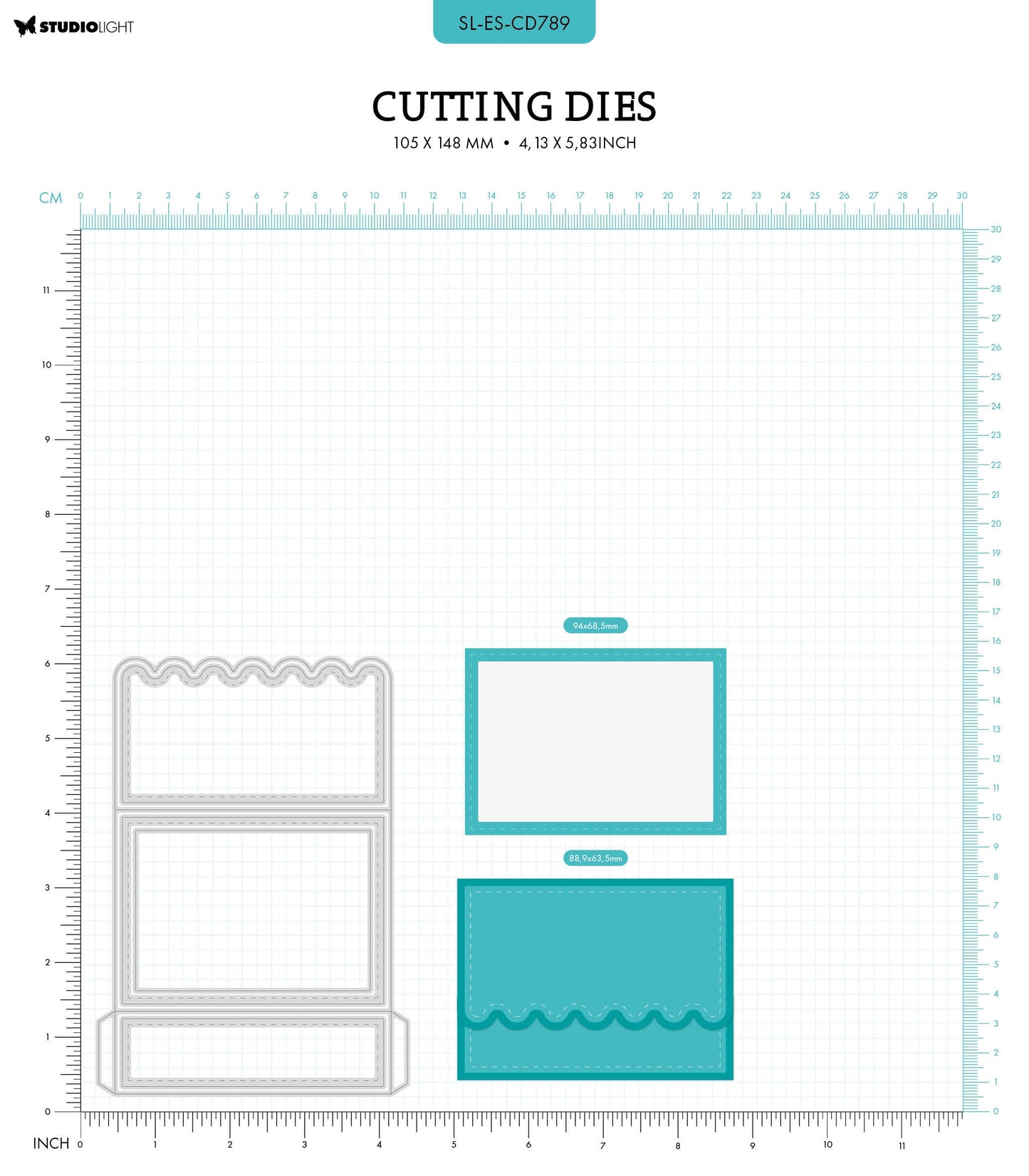 SL Cutting Dies ATC Card Pocket Essentials 5 PC
