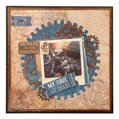 SL Cutting Dies Gears & Ticket Gearhead's Workshop 9 PC