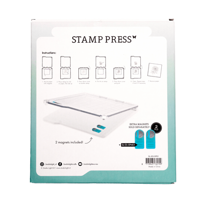 SL Stamp Press Incl. 2 Magnets Essential Tools 160x160x20mm 3 PCS nr.01