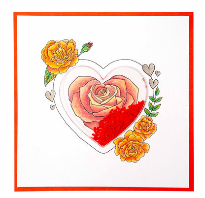 SL Clear Stamp Heart Essentials 100x100x3mm 6 PC nr.365