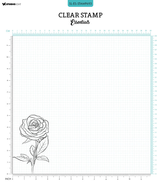 SL Clear Stamp Single Rose Essentials 1 PC