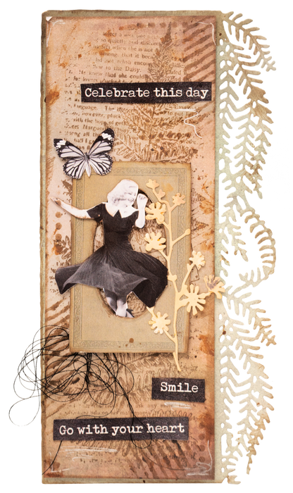 SL Clear Stamp Fern Background Grunge Collection 1 PC