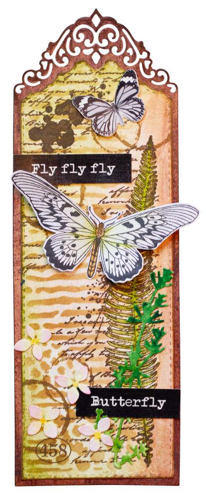 SL Clear Stamp The Butterflies Grunge Collection 14 PC