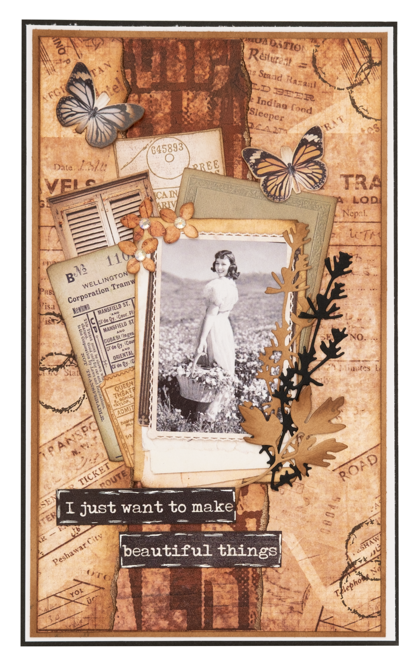 SL Clear Stamp The Butterflies Grunge Collection 14 PC