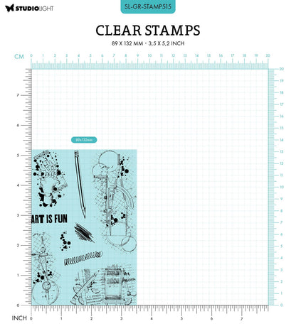 SL Clear Stamps Creative Inventions Grunge Collection 89x132x3mm 9 PC nr.515